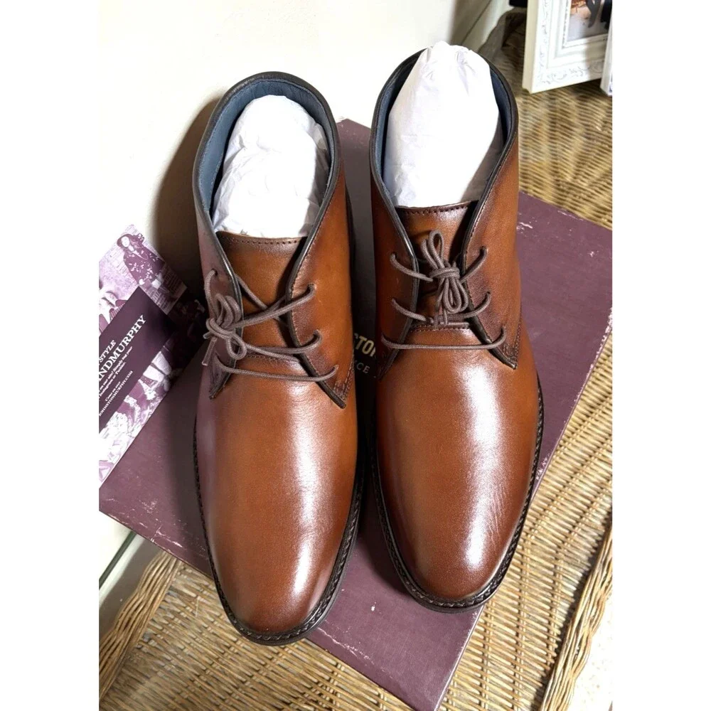 Johnston & Murphy Raleigh Leather Chukka Boots Men Size 11.5 XC Flex Comfort